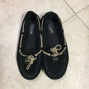 Coach suede mocassins